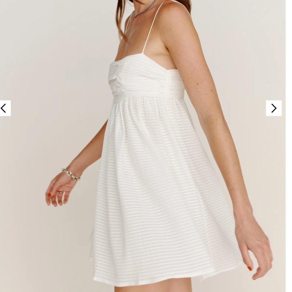 Reformation White Catarina Dress